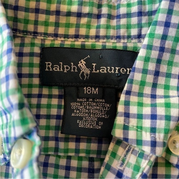 Ralph Lauren 18M Button Down Shirt - Picture 3 of 4